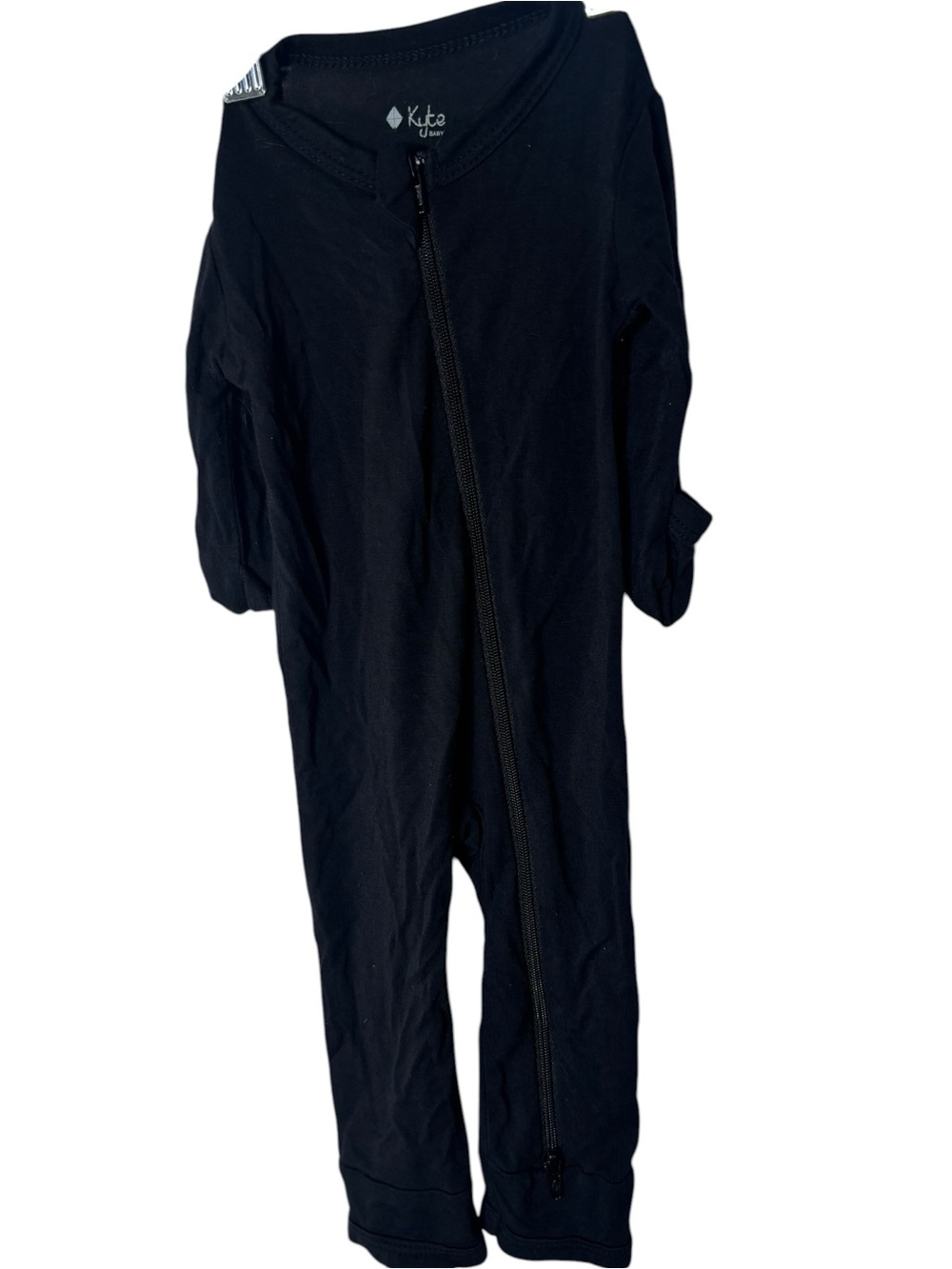 Kyte baby newborn black onesie flip cuffs footless bamboo soft